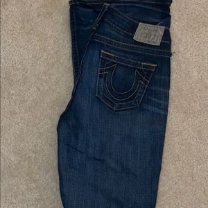 True Religion Blue Avery Straight Womens Jean